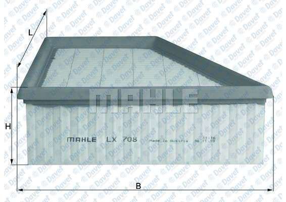 MAHLE LX708 Hava Filtresi Cordoba (02-09)- Polo (01-)- Ibiza Iv (02-09)- Fabia (00-08) 1.4tdi-1.8t-1.8gti-1.9tdi  ####